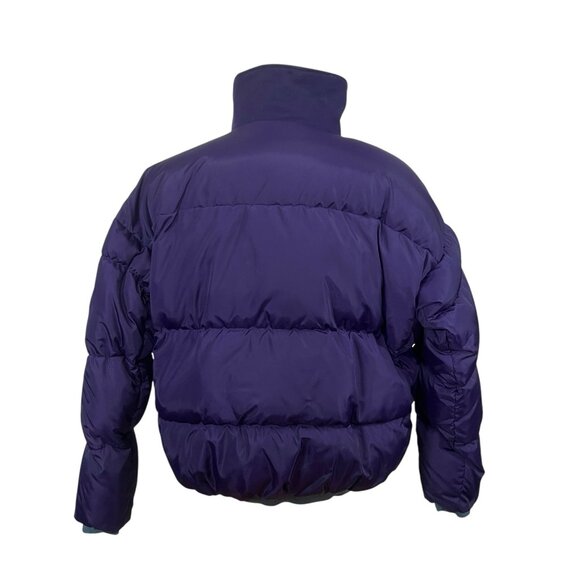 Columbia Jacket Mens XL Reversible Purple Blue Down Puffer Coat Full Zip Up - Picture 6 of 10
